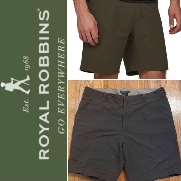 ROYAL ROBBINS Short Femme Taille 14 Noir Nylon Extérieur Randonnée